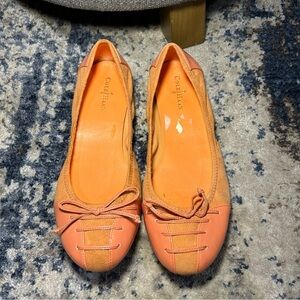 Cole Haan X Nike Air Orange Ballet Flats Size 8